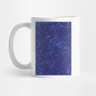 Marbled paper blue purple Mug